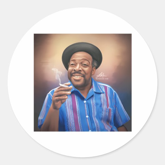 Count Basie Runder Aufkleber (Vorderseite)