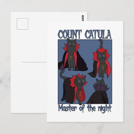 Count Catula Master of the Night Postkarte (Vorne/Hinten)