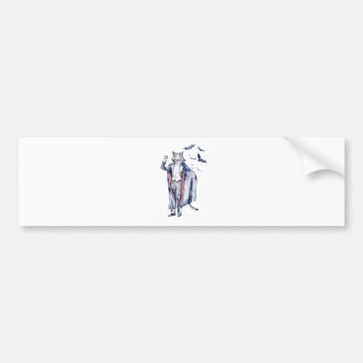 Count Catula Vampire Cat Autoaufkleber (Vorne)