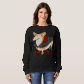 Count Corgula Halloween Corgi Dog Vampire Dracula Sweatshirt (Vorne ganz)