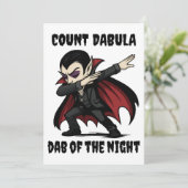 Count Dabula dabs durch die Nacht Einladung (Stehend Vorderseite)