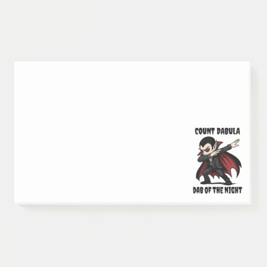 Count Dabula dabs durch die Nacht Post-it Klebezettel (Vorderseite)