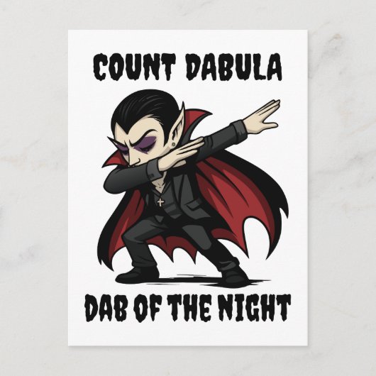 Count Dabula dabs durch die Nacht Postkarte (Vorderseite)