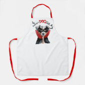 Count DOGcula Australian Shepherd Funny Halloween Schürze (Vorderseite)