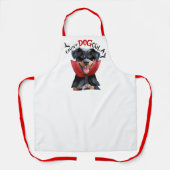 Count DOGcula Beauceron Dog Funny Halloween Schürze (Vorderseite)