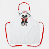 Count DOGcula Bichon Frise Dog Funny Halloween Schürze (Vorderseite)