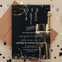 Count Down White Champagne Silvester Party