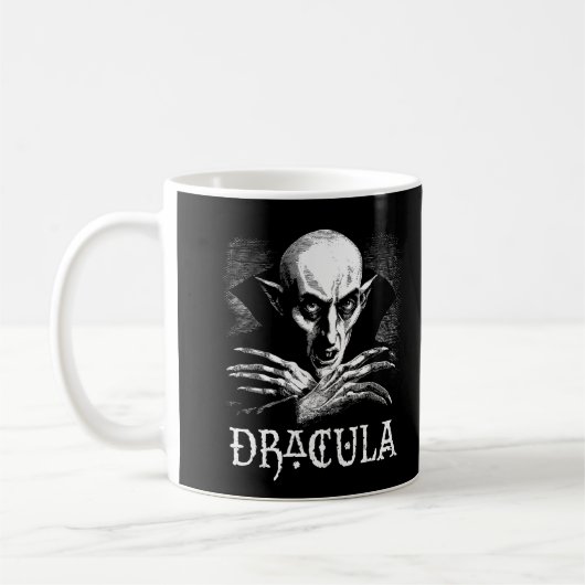 Count Dracula Halloween Vampire Kaffeetasse (Links)
