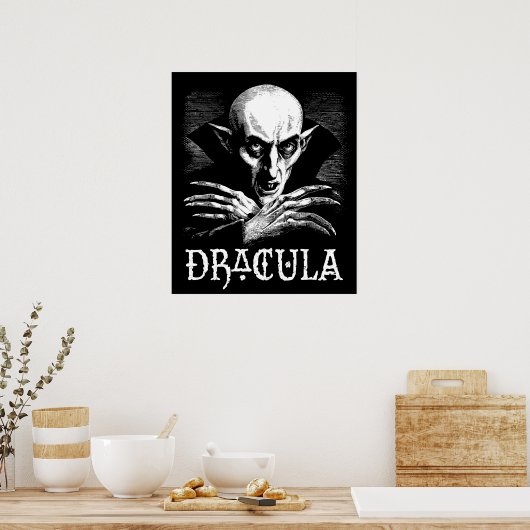 Count Dracula Halloween Vampire Poster (Küche)