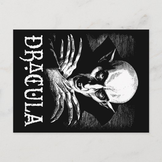 Count Dracula Halloween Vampire Postkarte (Vorderseite)