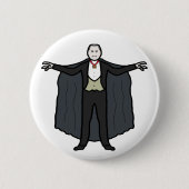 Count Dracula Vampire Button (Vorderseite)