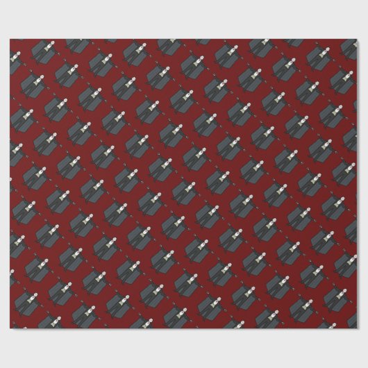 Count Dracula Vampire Geschenkpapier (Flach)