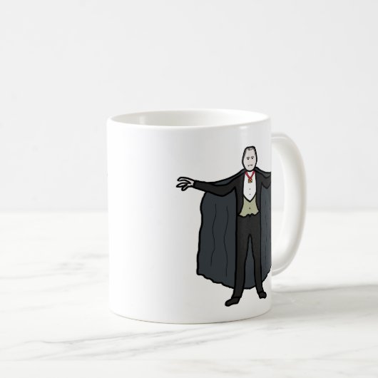 Count Dracula Vampire Kaffeetasse (VorderseiteRechts)
