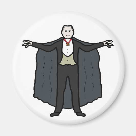 Count Dracula Vampire Magnet (Vorne)