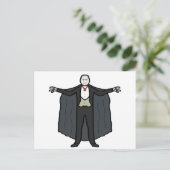 Count Dracula Vampire Postkarte (Stehend Vorderseite)