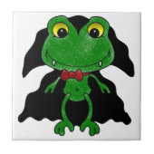 Count Frogula: Niedlicher Vampirfrog Fliese (Vorderseite)