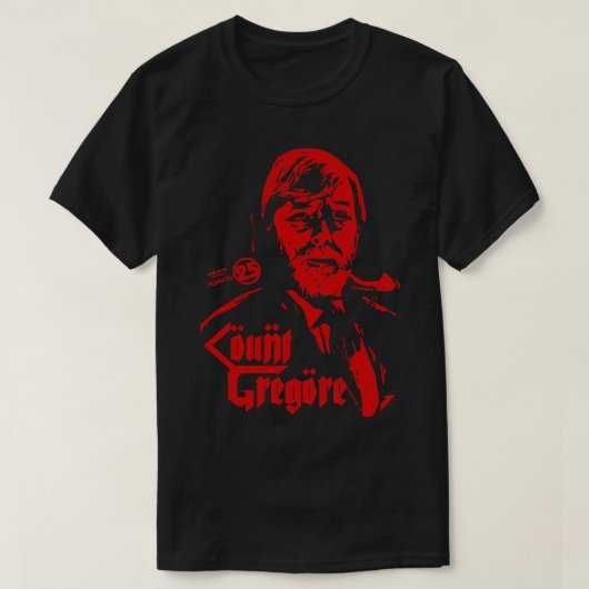 Count Gregore Horror Theater Host KOKH T-Shirt (Design vorne)