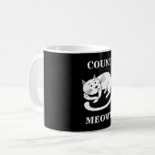 Count Meowt Kitty Funny Cat Pub Kaffeetasse (Vorderseite Links)