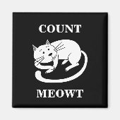 Count Meowt Kitty Funny Cat Pub Magnet (Vorne)