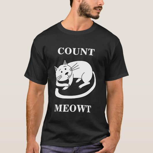Count Meowt Kitty Funny Cat Pub T-Shirt (Vorderseite)