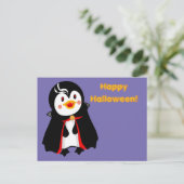 Count Pengula Happy Halloween Feiertagspostkarte (Stehend Vorderseite)