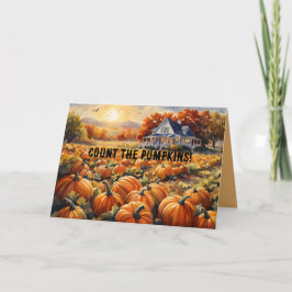 COUNT PUMPKINS FERIENKARTE KARTE
