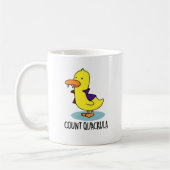 Count Quackula Funny Duck Pun Kaffeetasse (Links)
