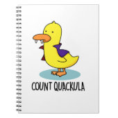 Count Quackula Funny Duck Pun Notizblock (Vorderseite)