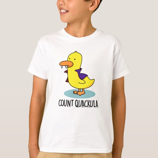 Count Quackula Funny Duck Pun T-Shirt (Vorderseite)
