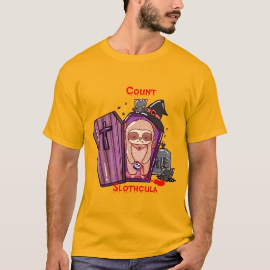 Count Slothcula T-Shirt (Vorderseite)