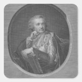 Count Stroganov Quadratischer Aufkleber (Vorderseite)