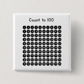 Count to 100 button (Vorderseite)