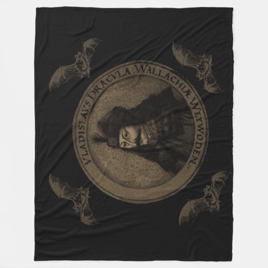 Count Vlad Dracula Fleecedecke (Vorderseite)