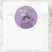 Count von Count - Ah Ah! Runder Aufkleber (Tasche)