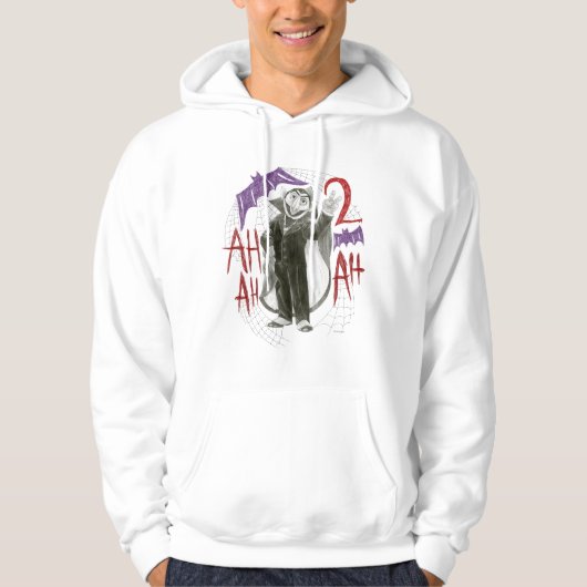 Count von Count B&W Sketch Zeichnend Hoodie (Vorderseite)