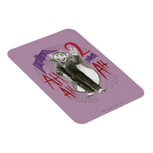 Count von Count B&W Sketch Zeichnend Magnet (Rechte Seite)