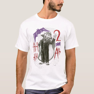 Count von Count B&W Sketch Zeichnend T-Shirt