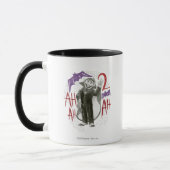Count von Count B&W Sketch Zeichnend Tasse (Links)