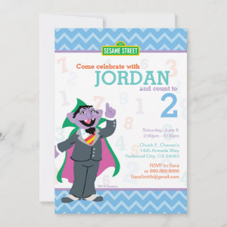 Count von Count Birthday Einladung