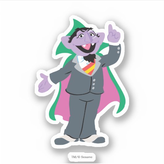 Count von Count Classic Style Aufkleber (Vorderseite)