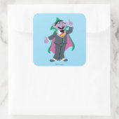 Count von Count Classic Style Quadratischer Aufkleber (Tasche)