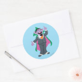 Count von Count Classic Style Runder Aufkleber (Umschlag)