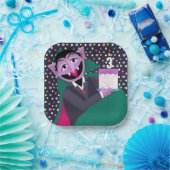 Count Von Count Confetti Birthday Pappteller (Party)