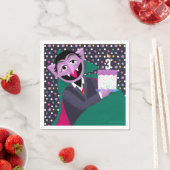Count Von Count Confetti Birthday Serviette (Beispiel)