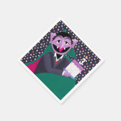 Count Von Count Confetti Birthday Serviette (Ecke)