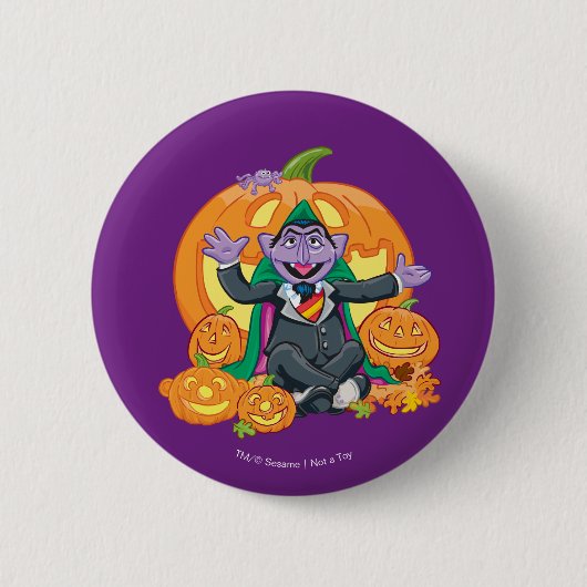 Count von Count | Halloween Pumpkins Button (Vorderseite)