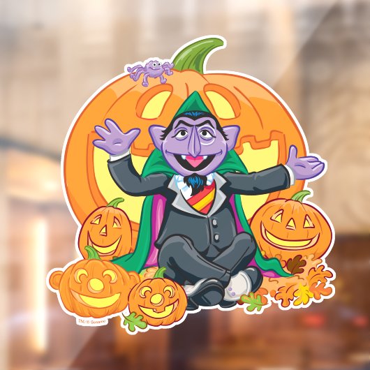 Count von Count | Halloween Pumpkins Fensteraufkleber (Blatt 2)
