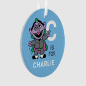 Count von Count | Personalisierter Name mit Foto Ornament (Vorderseite)