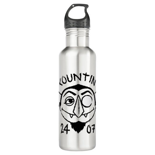 Count von Count Skate Logo - Countin' 24/7 Edelstahlflasche (Vorderseite)