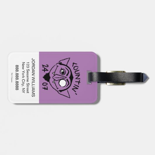 Count von Count Skate Logo - Countin' 24/7 Gepäckanhänger (Rückseite horizontal)